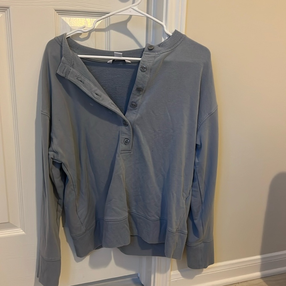 Grey sweatshirt athleta